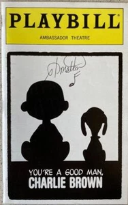 Stanley Wayne Mathis Signed Playbill You're a Good Man, Charlie Brown  Schroeder - Picture 1 of 1