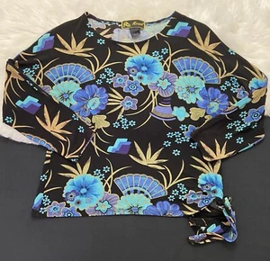 Mirasol Sz Small Slinky Acetate/Spandex Travelers Knit 3/4 Sleeve Tie Waist Top - Picture 1 of 3