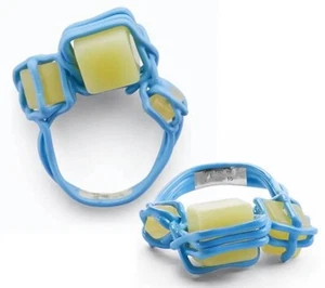 BOTTEGA VENETA Block blue Sterling silver with ring w cube stones 7 US / 15 IT - Picture 1 of 8