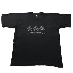 Vintage 90s Single Stitch T-Shirt Men’s XL Black Koala Bear Surfer Art USA Made - Picture 1 of 8