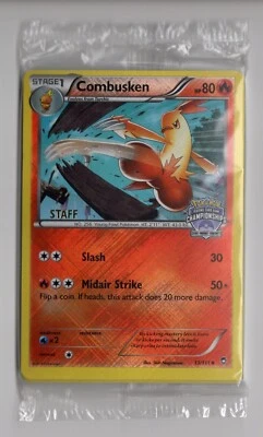 Pokemon SEALED Combusken 13/111 State-Province-Territory STAFF Promo Pack!! - Image 1 of 4