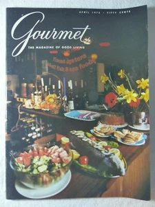 Vintage baking cooking Gourmet The Magazine of Good Living April 1973 XXXIII - Picture 1 of 4