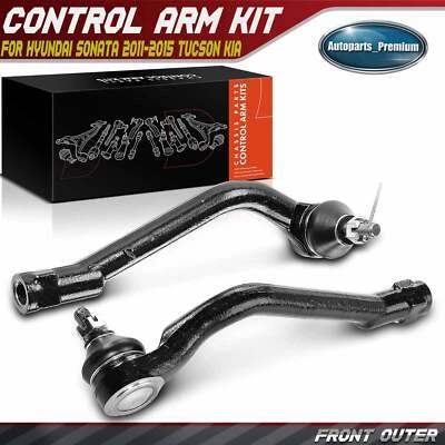 2x Extremo de barra de amarre exterior izquierdo y derecho para Hyundai Sonata 2011-2015 Tucson Kia Optima Foto 1 de 4