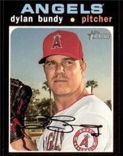 2020 Topps Heritage Base #77 Dylan Bundy - Los Angeles Angels
