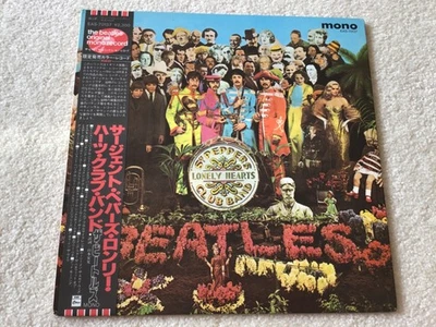 THE BEATLES Japan Mono Import Red Vinyl SGT PEPPERS Japanese OBI Audiophile - Image 1 of 4