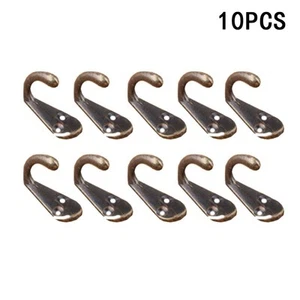 Antique Hook Wall Holder Bag 10pcs Metal Door Letter Clothes Hanger Hat Coat - Picture 1 of 6