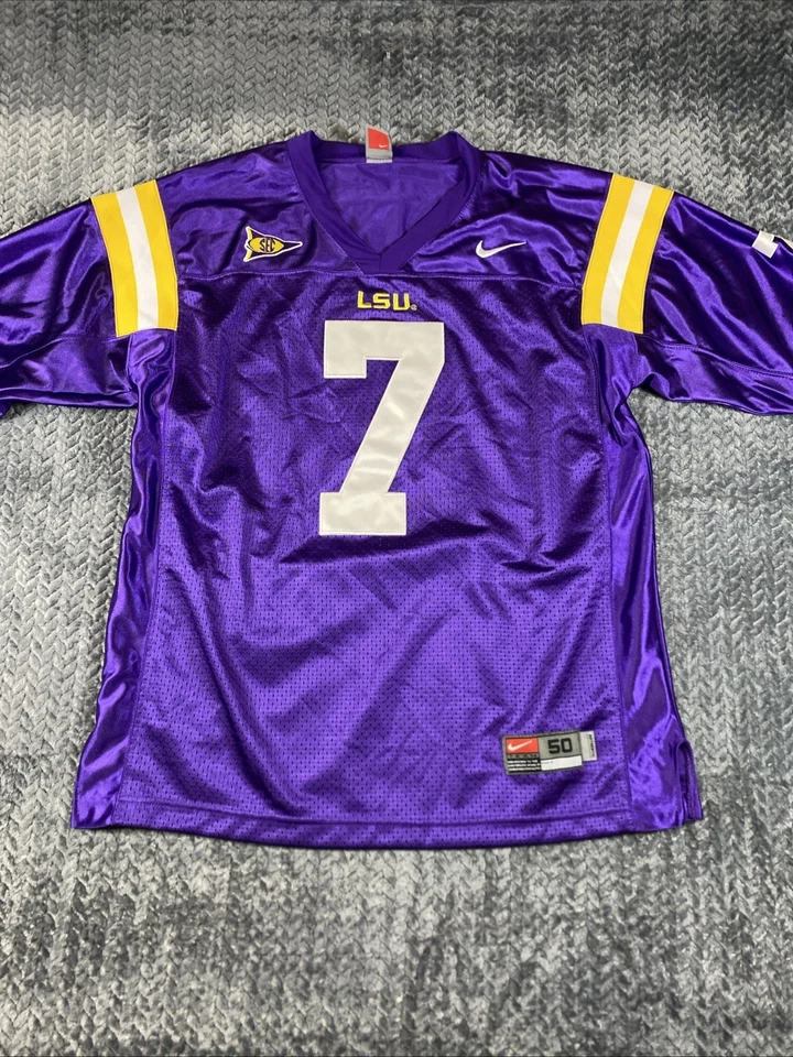 Camiseta de fútbol americano LSU Tigers para hombre vintage Tyrann Mathieu cosida #7 talla 50 Foto 1 de 4