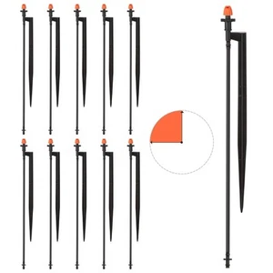 Drip Micro Sprinkler Heads with Stake: 90 Degree Sprinkler Nozzle with 1/4" D... - Picture 1 of 6