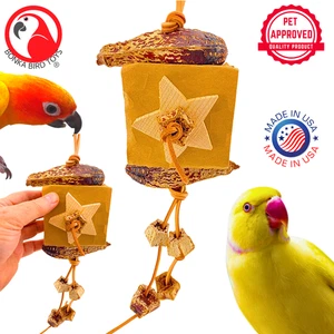 Bonka Bird Toys 1144 Star Natural Forage Block Chew Shred Forage Parrot Cage Toy - Picture 1 of 7