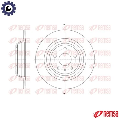 2x BRAKE DISC 61606.00 FOR FORD MONDEO/V/Turnier/Hatchback FUSION M1CA 1.0L 4cyl - Image 1 of 4