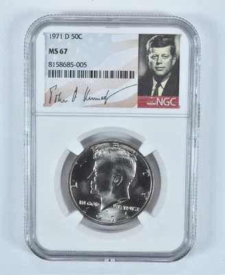 1971-D Kennedy Half Dollar MS67 NGC Special Label - Image 1 of 4