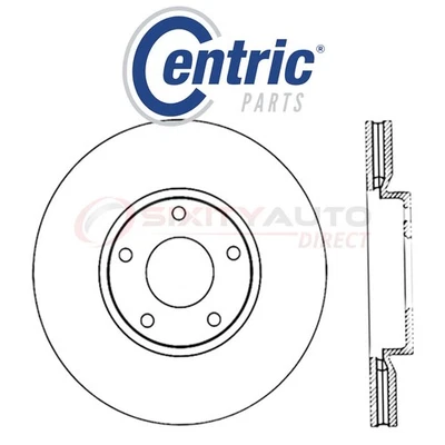 Centric C-TEK Disc Brake Rotor for 2014-2015 Nissan Rogue Select 2.5L L4 - co - Изображение 1 из 4