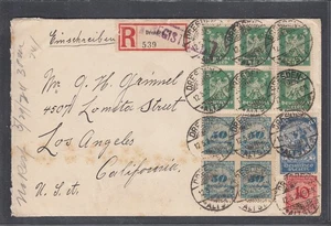 50 Milliarden Mark Block gebraucht (veraltet) auf Brief 1924 Aufblasbrief - Bild 1 von 1