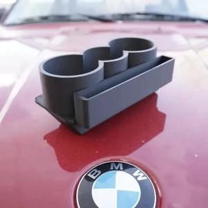 Portavasos triple BMW e30 + Soporte para teléfono/cartera Inserto Impreso en 3D PETG - Imagen 1 de 12