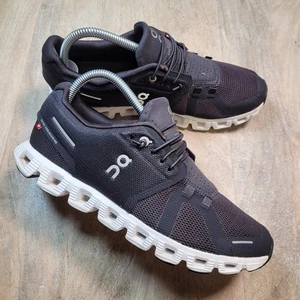 On Cloud Running Shoes Womens CLOUD 6 Black White Sneakers Size 8.5 - Picture 1 of 13