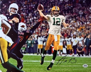 Aaron Charles Rodgers Green Bay Packers signed Autogramm 11x14 Foto mit COA - Bild 1 von 6