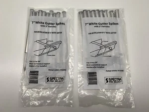 2 Stück Spectra 7" Weiß Aluminium Dachrinnenspikes und Aderendhülsen 10ct - Bild 1 von 2