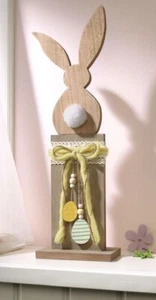 Hase Holz 54 cm natur Ostern Figur Holzdeko Osterhase Landhaus Deko - Bild 1 von 1