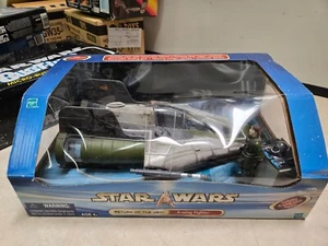 SEALED Star Wars 2002 Return Of The Jedi A-Wing Fighter Vehicle  & Pilot Hasbro - Picture 1 of 5