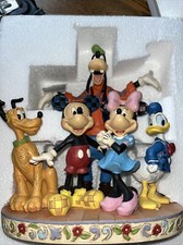 WALT DISNEY TRADITIONS SHOWCASE THE GANG'S ALL HERE FAB 5 4056752 NEW BOXED