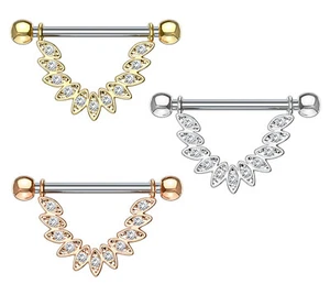 Piercing Nippelpiercing Brustwarzenpiercing Brustpiercing Brustwarzen K19119 - Bild 1 von 5