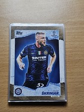 2021-22 Topps Gold X Tyson Beck UEFA Champions League Milan Skriniar Inter Milan