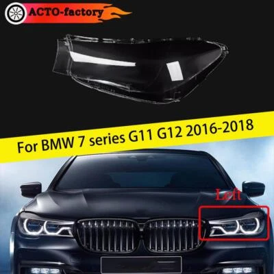 Headlight Lens Shell For BMW 7 series G11 G12 2016-2018 730Li 740Li 750Li Left - Image 1 of 4