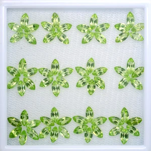 GLORIOUS SET! 10ct. 67PCS Best 100%Natural Green Peridot Marquise 2.5x5mm #8 - Picture 1 of 3