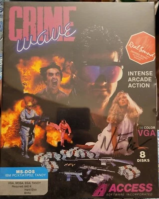 1990 IBM Crime Wave Big Box PC Real Sound SEALED NEW IN BOX - Image 1 of 4