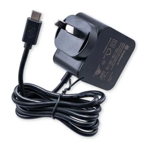 Raspberry Pi 5 Official AU Black Power Supply USB-C PD 5.1V 27W - Picture 1 of 2