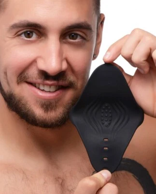 10X Funda Vibradora Silicona Pene Placer Stroke Masturbador Masculino Vibe USB Re Foto 1 de 4