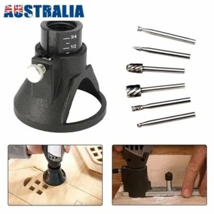 Large Window Wood Cutting Guide HSS Router With Drill Bits Set For Dremel - Picture 1 of 12