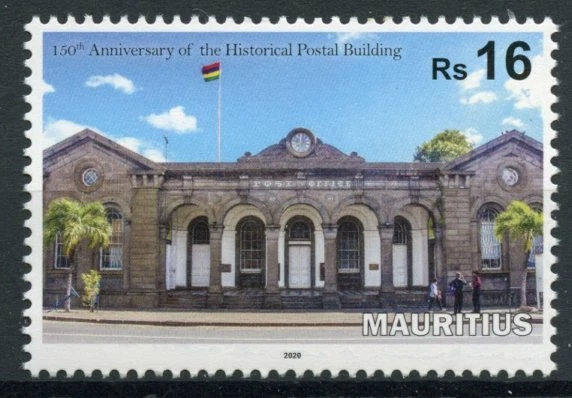 Mauritius Architecture Stamps 2020 MNH Historical Postal Building Flags 1v Set - Image 1 of 1