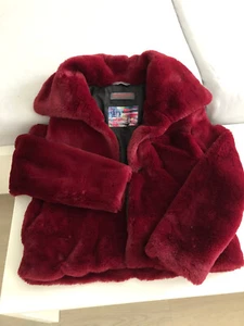 burgundfarbene teddyjacke von frieda&freddies,new york,größe 40,ungetragen, - Bild 1 von 6