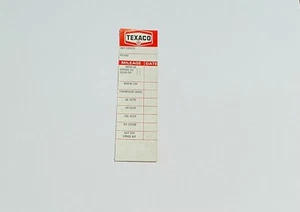 1971 TEXACO OIL CHANGE VINTAGE ORIGINAL DOOR JAMB REMINDER STICKER DECAL RARE - Picture 1 of 1