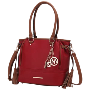 MKF Collection Moira Vegan Leather Women’s Tote Bag by Mia K b Scarlet Red - Picture 1 of 2