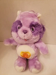 Vintage 1984 Bright Heart Waschbär Care Bear Cousins lila Plüschtier Stofftier - Bild 1 von 4