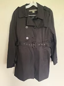 Kenneth Cole Reaction Black Long Dress Rain Jacket - Women's Size XL - Picture 1 of 5