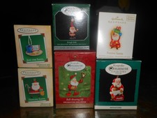 Hallmark Christmas Ornament~Lot of 3~Santa Claus Pop Weasel~Woodland Friends+