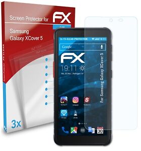 atFoliX 3x Protecteur d'écran pour Samsung Galaxy XCover 5 clair