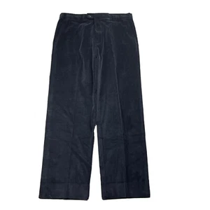 Vintage Zanella Corduroy Pants Navy Blue Neiman Marcus Benny 36x30 Italy Made - Picture 1 of 11