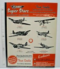 VTG 1960 COMET "TRUE SCALE" balsa Flying model single sided Dealer Sales flyer