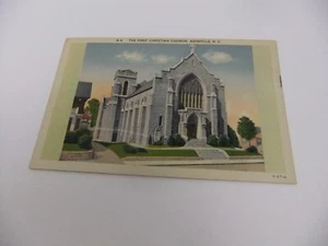 Die erste christliche Kirche Asheville North Carolina Postkarte - Bild 1 von 5
