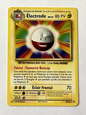Tarjeta de Pokémon - JCC - Electrodo - 40/108 XY Evolutions - Español - Imagen 1 de 2