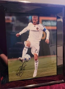 Authentisches David Beckham signiertes 8x10 gerahmtes Foto - Bild 1 von 3