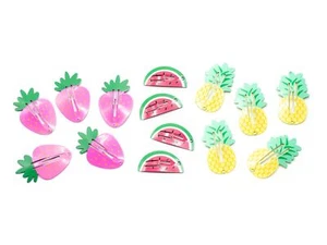 Erdbeere Ananas Wassermelone 14er Set Haarspange Obst Miniblings Früchte - Bild 1 von 3