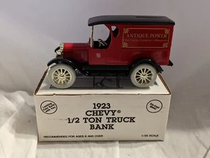 Ertl "1923 Chevy" "Antique Power" 1/2 Ton Truck, Locking Bank w/ Key - Picture 1 of 10