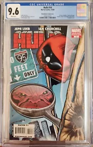 Hulk #14 Deadpool McGuinness variante 1:200 CGC 9.6 - Imagen 1 de 2
