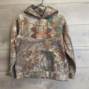 Under Armour Camo Pullover Hoodie Youth Kids Size Large - Picture 1 of 6
