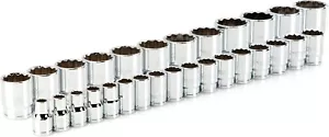 1/2 Inch Drive 12-Point Socket Set, 29-Piece (10-38 mm) - Picture 1 of 4